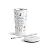 Treat Home Dog Tumbler with Straw - White 16oz