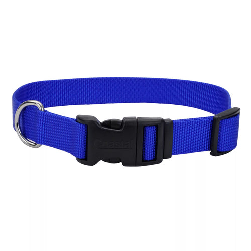 1 Width Adjustable Dog Collar with Plastic Buckle - 18 - 26