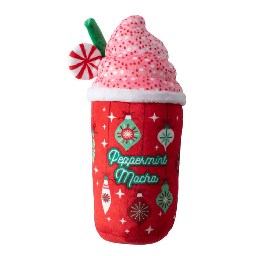 Peppermint Mocha Plush Dog Toy