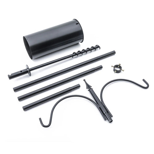 Erva 2 Arm Complete Bird Feeder Pole Set with Squirrel Baffle