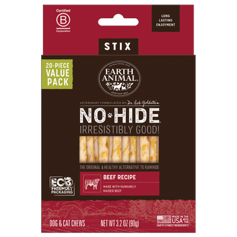 No-Hide® Beef Stix - 20 Count Value Box