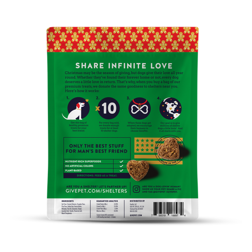 Gingerbone House Holiday Dog Treat - 6oz