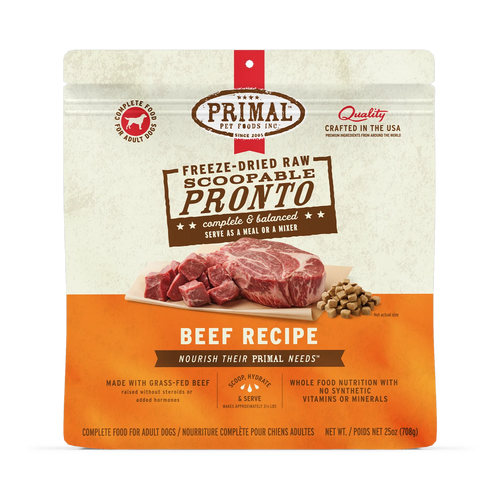 Freeze-Dried Raw Scoopable Pronto Dog Food Beef Recipe