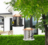 Modern Farmhouse Coppertop Narrow Oval Mesh Triple Seed Bird Feeder