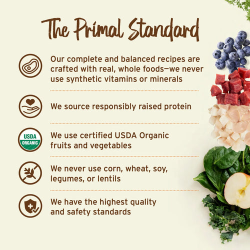 Primal Pet Foods Frozen Raw Patties Dog Food Rabbit Recipe - 6lb