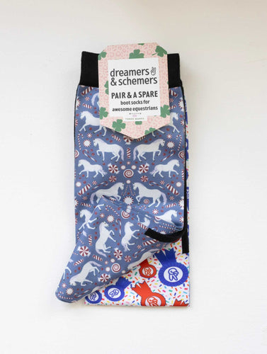 The Pony Island Peppermint Ponies Pair & a Spare Socks