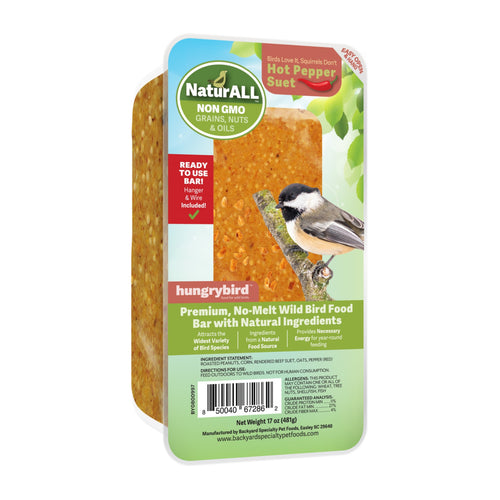 Hot Pepper NaturALL™ Non-GMO Suet Bar - 17oz