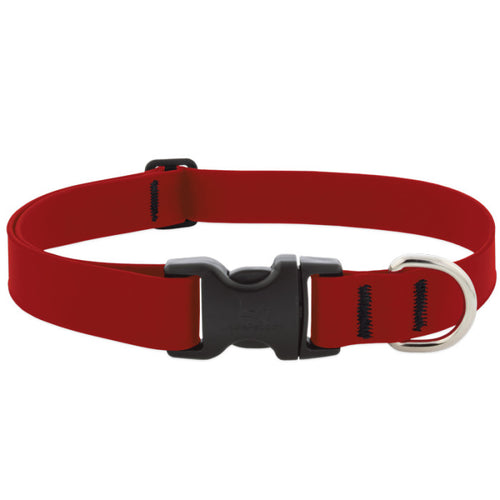 Splash Waterproof Dog Collar 12-20, 1 Wide - Brick Red