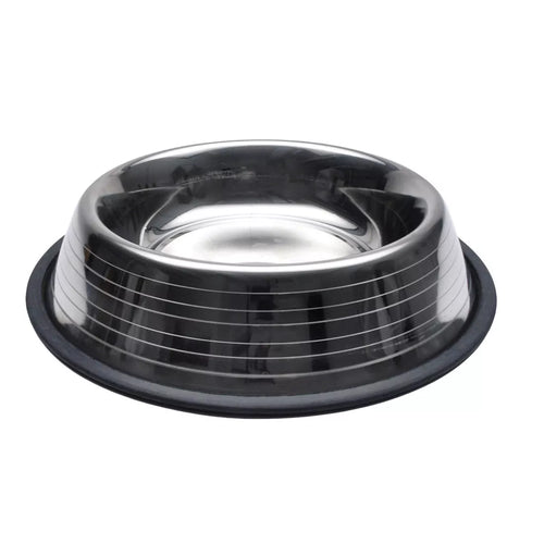Maslow Non-Skid Ridged Stainless Steel Dog Bowl - 32oz