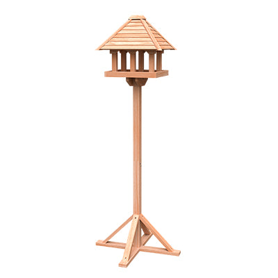 Cedar Gazebo Bird Table & Stand