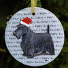 Scottish Terrier Christmas Ornament