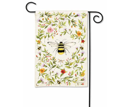 Bee Spring Garden Flag