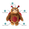 Little Ladybug Sloth Plush Dog Toy