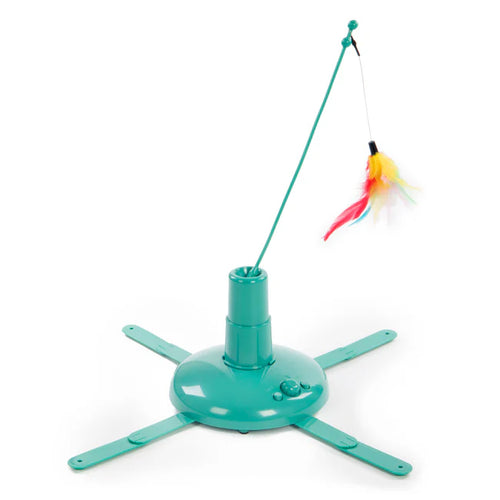 Loco Motion Electronic Motion Teaser Wand Cat Toy, Battery Powered