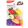 SmartyKat Skitter Slices Plush Catnip Mice Cat Toys, Set of 5