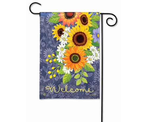 Denim Garden Garden Flag