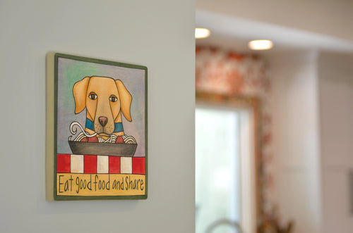 Yellow Lab Wall Plaque | Gus