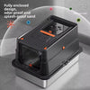 PAWFECT™ Extra Large Fully Enclosed Stainless Steel Cat Litter Box with Scoop | Black