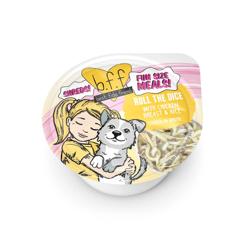 Weruva BFF Dog Fun Size Meals Roll The Dice with Chicken Breast & Rice - 2.75oz