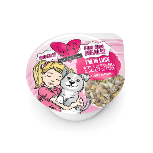 Weruva BFF Dog Fun Size Meals I'm In Luck with a Side of Rice & Breast of Duck - 2.75oz