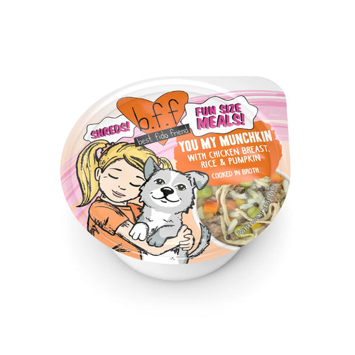 Weruva BFF Dog Fun Size Meals You My Munchkin with Chicken Breast, Rice & Pumpkin 2.75oz