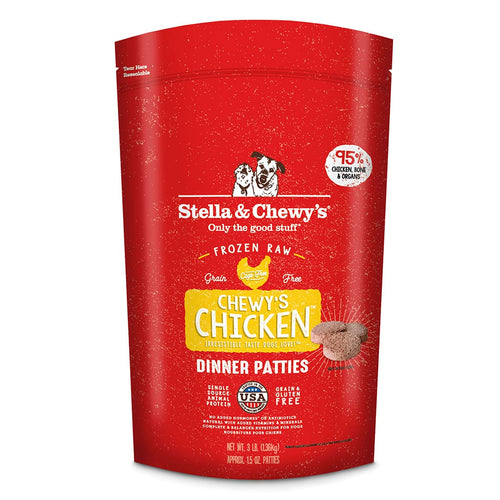 Stella & Chewy's Chewy’s Chicken Frozen Raw Patties - 12lb