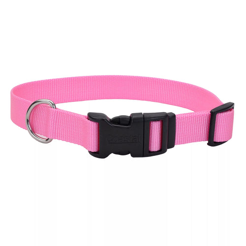 1 Width Adjustable Dog Collar with Plastic Buckle - 18 - 26