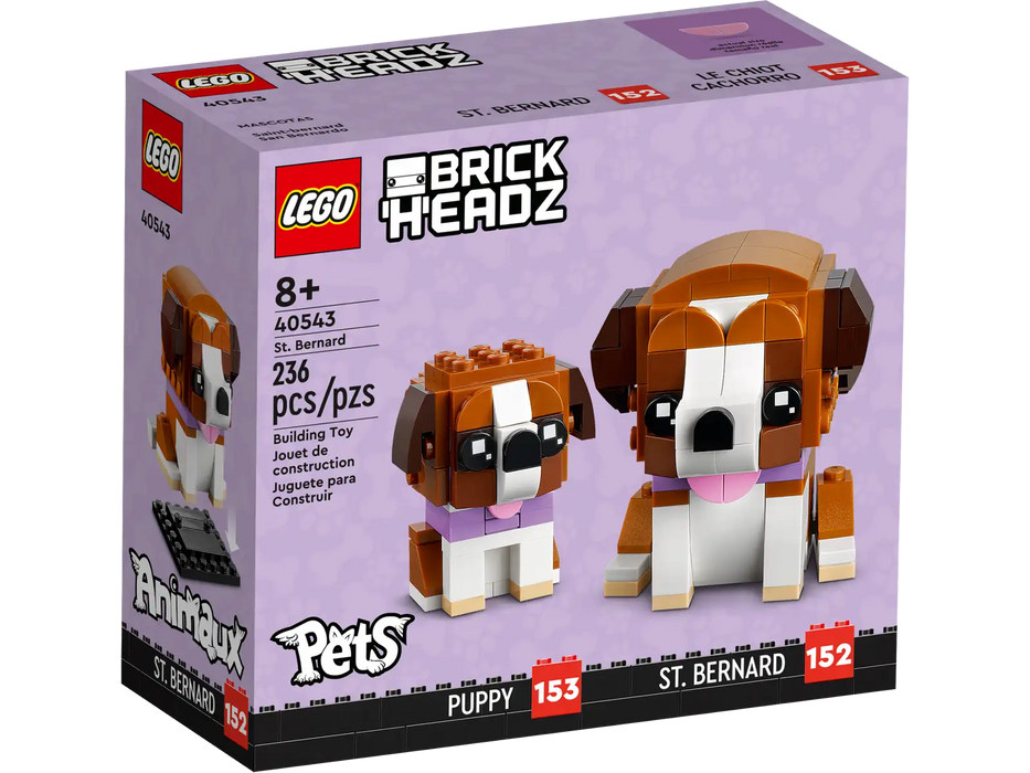 LEGO BRICK HEADZ ST. BERNARD
