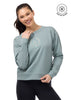 Cozy Crest Plush Fleece Sweatshirt