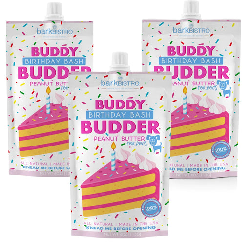 Birthday Bash Buddy Budder Dog Peanut Butter - 4oz.