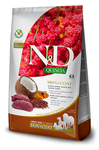 Farmina N&D Quinoa Skin & Coat Venison 15.4lb