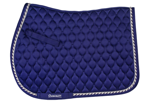 Ovation Quilted Satin All-Purpose Saddle Pad - Orchid