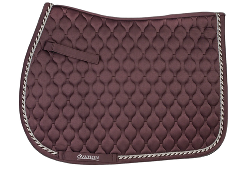 Ovation Quilted Satin All-Purpose Saddle Pad - Orchid
