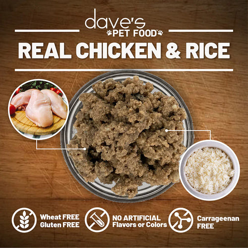 Dave's Pet Food Chicken and Rice Restricted Diet Bland for Dogs - 22oz