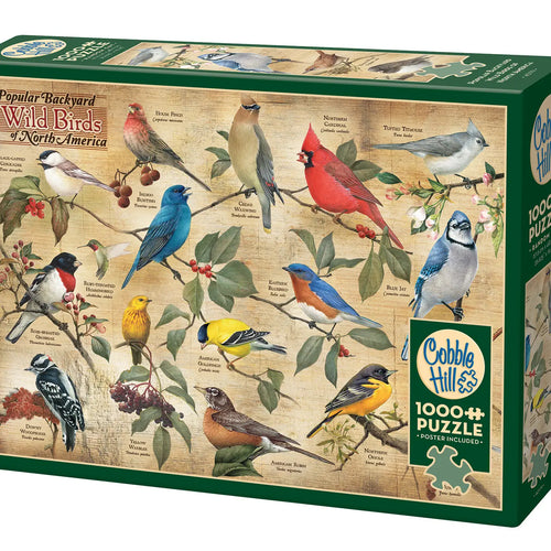 Popular Backyard Wild Birds of North America 1000pc Puzzle
