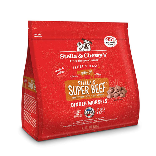 Stella & Chewy's Stella’s Super Beef Frozen Raw Dinner Morsels - 4lb