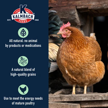 KALMBACH FEEDS All Natural 5-Grain Premium Scratch Grain for Chickens - 50LB