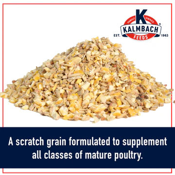 KALMBACH FEEDS All Natural 5-Grain Premium Scratch Grain for Chickens - 50LB