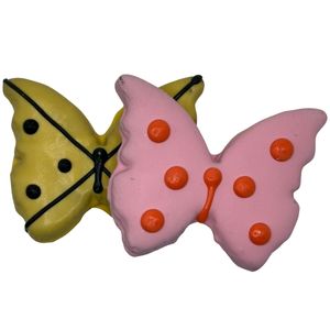 Hand Decorated Butterfly Dog Cookie