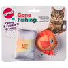 GONE FISHING CAT TOY - 2 PACK ASSORTED