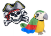 Margaritaville® Pirate Skull and Parrot 2pk Cat Toy