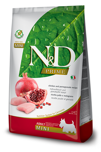 Farmina N&D Chicken & Pomegranate Adult Mini Dry Dog Food - 5.5lb