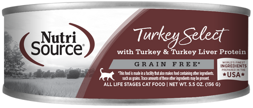 Nutrisource Turkey Select Healthy Grain Free Wet Cat Food Wet - 5.5oz