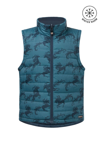 Kids Pony Parade Reversible Quilted Riding Vest
