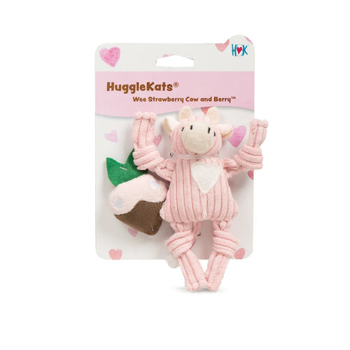 HuggleKats® Wee Strawberry Cow and Berry™ Cat Toy