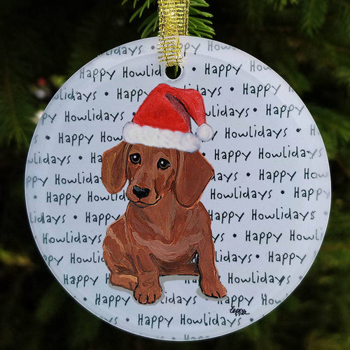 Dachshund Christmas Ornament