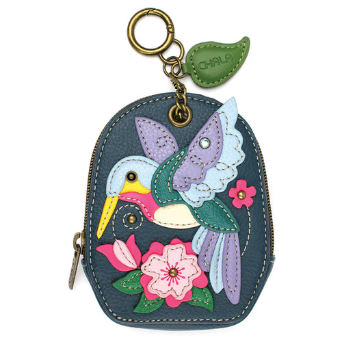 CHALA MINI COINPURSE KEYCHAIN - HUMMINGBIRD A