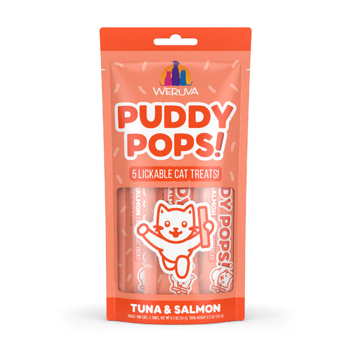 Weruva Puddy Pops!  Lickable Cat Treat - 5 Pack