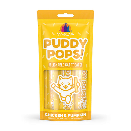 Weruva Puddy Pops!  Lickable Cat Treat - 5 Pack