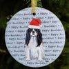 Cavalier King Charles Christmas Ornament
